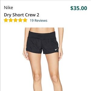 Nike Dry Fit Short W/ Lining Size Small
